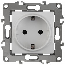 Розетка с заземлением, без рамки Эра 12 12-2101-01
