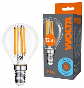Лампа светодиодная [LED] Wolta E14 12W 6500K
