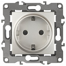 Розетка с заземлением, без рамки Эра 12 12-2101-15