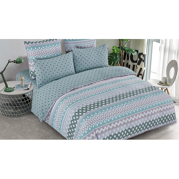

Комплект евростандарт Pure cotton, Бирюзовый, Pure cotton