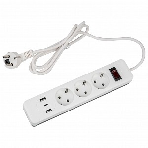 Сетевой фильтр S-GSR3-1,5 U2C1 WHITE/GREY 2500Вт NONEВ UL-00012107