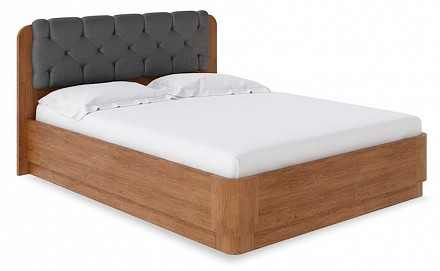 Кровать двуспальная Wood Home 1 с подъемным механизмом   антик с брашированием