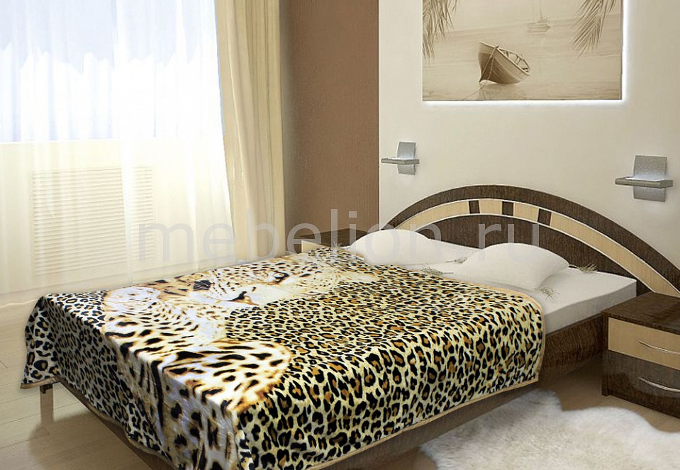 

Плед (180х220 см) Leopard, Бежевый;коричневый