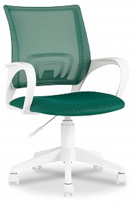Кресло офисное TopChairs ST-Basic-W, зеленый, сетка, ткань
