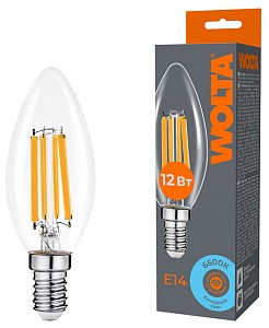 Лампа светодиодная [LED] Wolta E14 12W 6500K