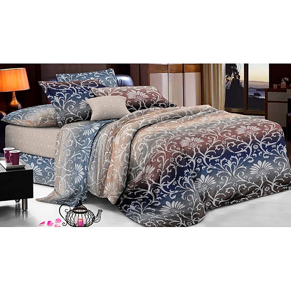 

Комплект евростандарт Pure cotton, Pure cotton, Бежевый;коричневый;синий