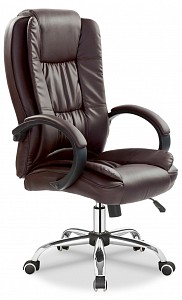 Кресло офисное Relax, коричневый, экокожа