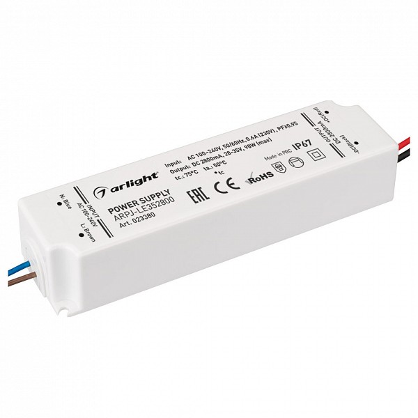 

Блок питания 28-35В 98Вт ARPJ-LE352800 (98W, 2800mA, PFC), 28-35В 98Вт ARPJ-LE352800 (98W, 2800mA, PFC)