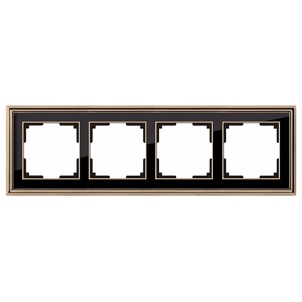 

Рамка на 4 поста WL17-Frame-04 a037675, Белый;золото, WL17-Frame-04 a037675