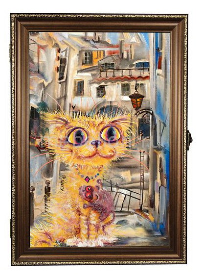 

Ключница (24х34 см) Рыжий кот 312-38, Бежевый;коричневый