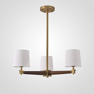 Люстра на штанге Imperiumloft Jorgenson White/Dark wood 203579-26 (Китай)