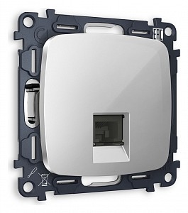 Розетка телефонная RJ-11 со штрокой, без рамки Quant MO412030