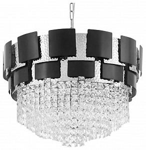 Люстра подвесная LUMINA DECO MOLINA LDP 7045-600 BK+CHR (Польша)