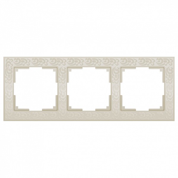 

Рамка на 3 поста Flock WL05-Frame-03-ivory, Flock WL05-Frame-03-ivory