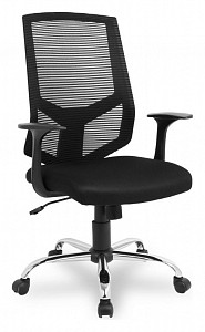 Кресло офисное HLC-1500, черный, полиэстер, капроновая сетка