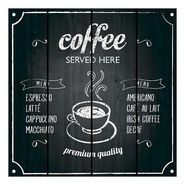 

Картина (60х60 см) Coffee served DE-104-193, (60х60 см) Coffee served DE-104-193, Черный