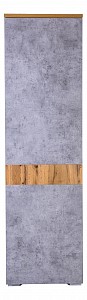 Шкаф 1 дверный Римини (бетон чикаго, дуб ватан) 