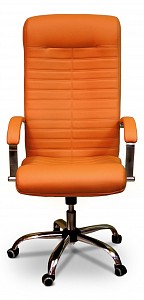 Компьютерное кресло Орион, апельсиновый, экокожа