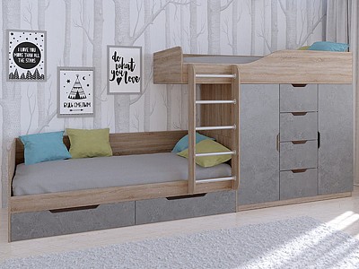 Кровать в детскую комнату Астра 6 RVM_ASTRA6-22-10