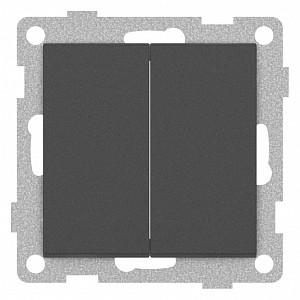 Выключатель двухклавишный без рамки UGRA С11В2-010