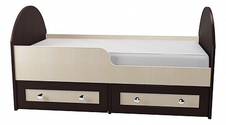 Односпальная кровать для детской комнаты Мебелайн-1 MLN_DKr-MN-001