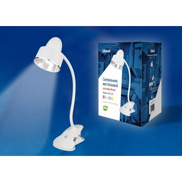 фото Настольная лампа офисная TLD-557 Beige/LED/350Lm/5500K/Dimmer Uniel