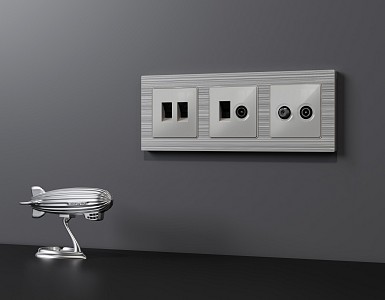 Накладка для розетки RJ-11 или RJ-45 ALFA AP4121