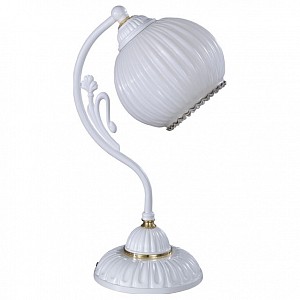 Интерьерная настольная лампа  9600 белая E27  (Италия)