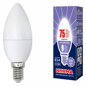 Лампа светодиодная [LED] Volpe E14 9W 6500K