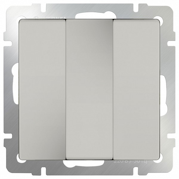 

Выключатель трехклавишный без рамки Слоновая кость WL03-SW-3G-ivory, Слоновая кость WL03-SW-3G-ivory