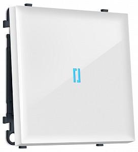 Выключатель одноклавишный с подсветкой без рамки MS MS102020