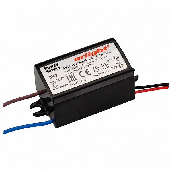 

Блок питания 24В 5Вт ARPV-LV24005 (24V, 0.2A, 5W), 24В 5Вт ARPV-LV24005 (24V, 0.2A, 5W)