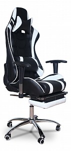 Игровое кресло MFG-6001, белый, черный, экокожа
