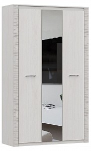 Шкаф 3-х дверный Гамма 20 (зеркальный, сандал светлый, ясень анкор светлый) 