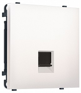Розетка Ethernet RJ-45 и со шторками, без рамки MS MS212010