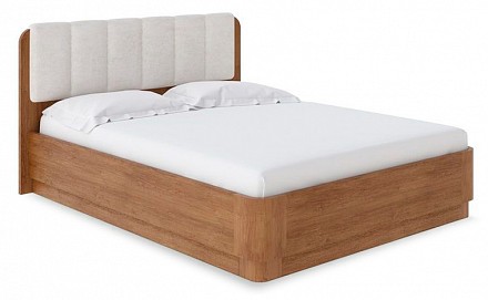Кровать двуспальная Wood Home 2 с подъемным механизмом   антик с брашированием