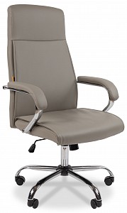 Кресло офисное Chairman CH425, серый, экокожа