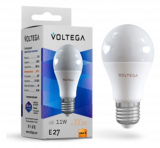 Лампа светодиодная [LED] Voltega E27 11W 2800K