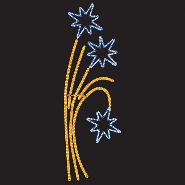 фото Панно световое (1.75x0.85 м) Звездный фейерверк 501-336 Neon-night