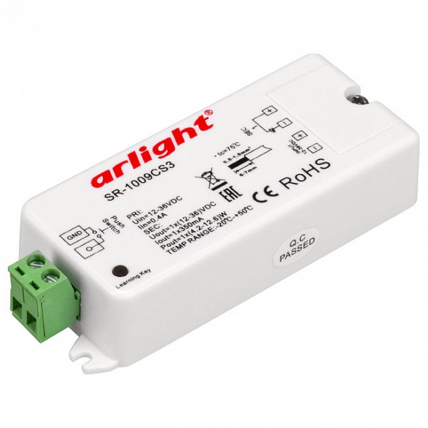 

Контроллер-диммер SR-1009CS3 (12-36V, 1x350mA), SR-1009CS3 (12-36V, 1x350mA)