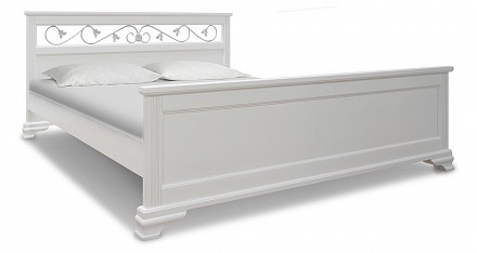 Полутораспальная кровать Бажена  белый  