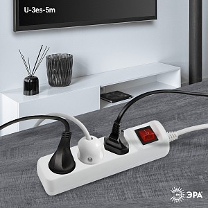 Удлинитель с выключателем  U-3es-5m-3x1,5