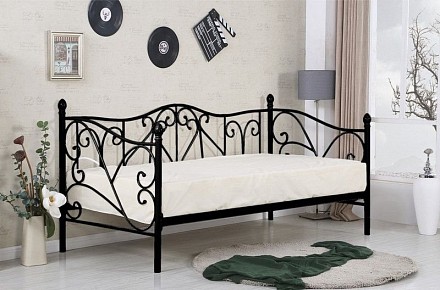 Кровать односпальная  черный   
