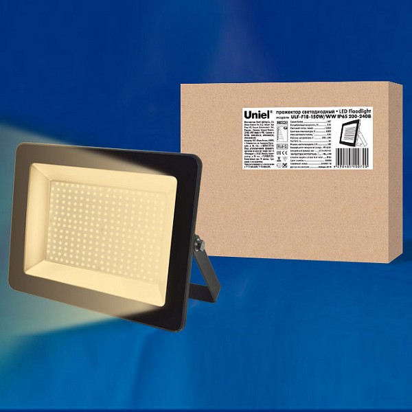 

Настенный прожектор ULF-F18 ULF-F18-150W/WW IP65 200-240В BLACK, ULF-F18 ULF-F18-150W/WW IP65 200-240В BLACK