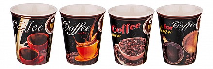 Набор из 4 стаканов для кофе Lefard 260-565