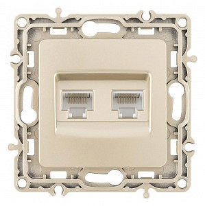 Розетка Ethernet RJ-45 без рамки 217.45-2.shampan