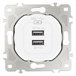 Розетка USB, без рамки 202.46-1.white