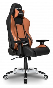 Игровое кресло Premium, коричневый, черный, кожа PU