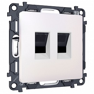 Розетка двойная Ethernet RJ-45 без рамки MA MA212110