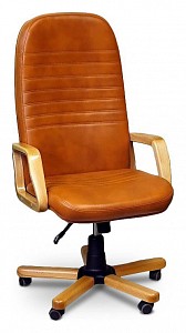 Компьютерное кресло Круиз, оранжевый, экокожа